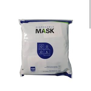 100 pc Disposable Black Masks